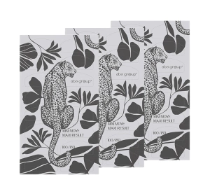 Aba Group Pop-off buffer zestaw  jednorazowych bloczków polerskich do paznokci półksiężyc 100/180 Lampart 3 x 16 sztuk