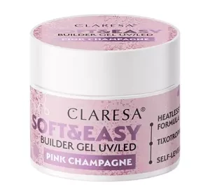 Claresa Soft & Easy żel budujący Pink Champagne 90 g