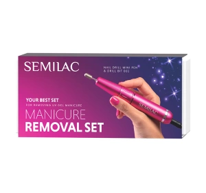 Semilac Manicure Removal Set zestaw frezarka Mini Pen + frez 001