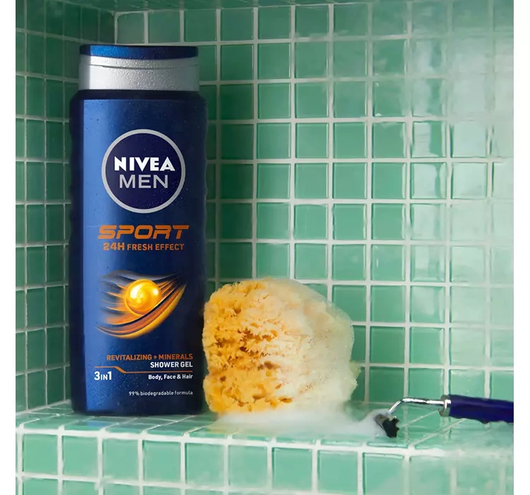 NIVEA MEN Sport żel pod prysznic 3w1 dla mężczyzn 250ml