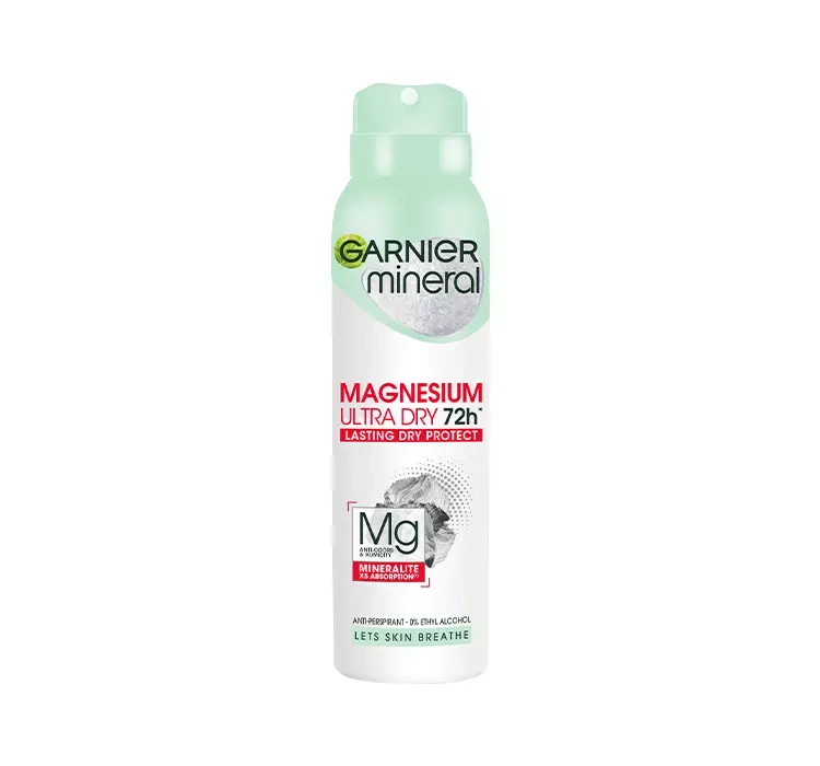 Garnier Mineral Magnesium Ultra Dry 72h antyperspirant w sprayu dla kobiet 150ml