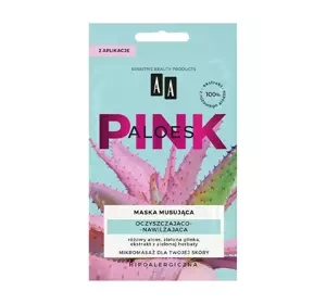 AA Pink Aloes oczyszczająco-nawilżająca maska musująca do twarzy 8 g