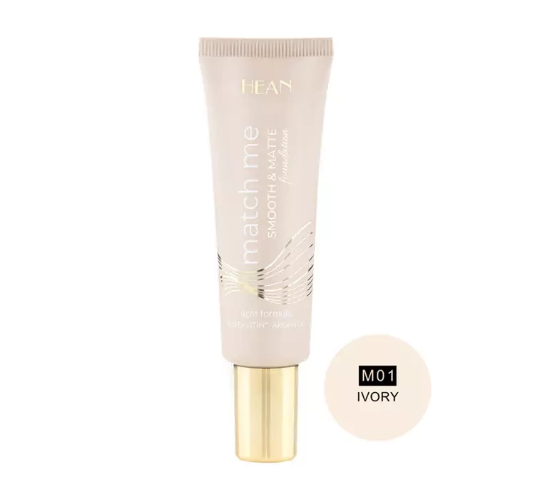 Hean Match Me podkład wygładzająco matujący M01 Ivory 25ml