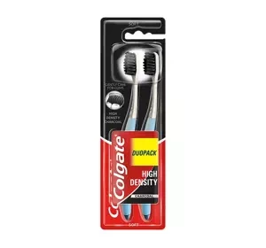 Colgate High Density Charcoal szczoteczka do zębów Soft 2 sztuki