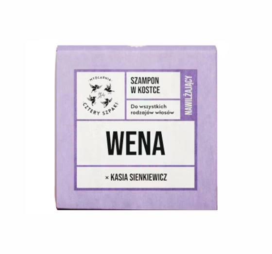 Mydlarnia Cztery Szpaki Wena x Kasia Sienkiewicz naturalny szampon do włosów w kostce 75g
