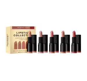 Revolution Pro zestaw satynowych pomadek do ust Blushed Nudes 5 x 3,2g