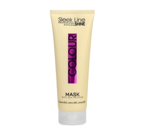 STAPIZ SLEEK LINE COLOUR MASKA DO WŁOSÓW FARBOWANYCH Z JEDWABIEM 250ML