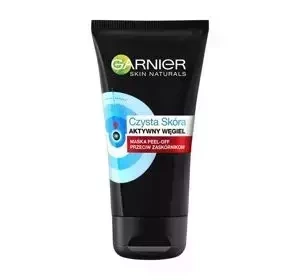Garnier Czysta Skóra aktywny węgiel maska peel-off przeciw zaskórnikom 50ml
