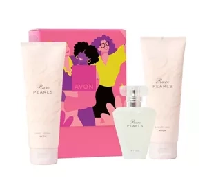 Avon Rare Pearls woda perfumowana spray 50 ml + balsam do ciała 125 ml + żel pod prysznic 150 ml