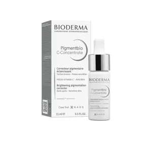 Bioderma Pigmentbio C-Concentrate rozjaśniający koncentrat z witaminą C na przebarwienia 15 ml