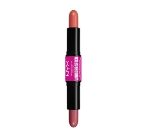 NYX Professional Makeup Wonder Stick dwustronny róż do policzków 02 Honey Orange + Rose 2x4g