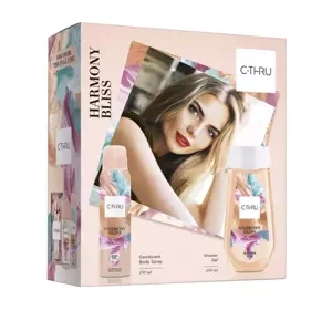 C-Thru Harmony Bliss żel pod prysznic 250 ml + dezodorant spray 150 ml