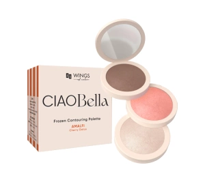 AA Wings of Color CIAO Bella zestaw kosmetyków w kompakcie do konturowania twarzy 01 Blonde 3 x 2,5 g