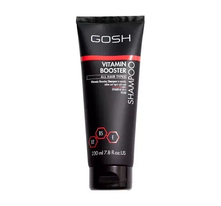 Gosh Vitamin Booster wegański szampon do włosów zniszczonych 230ml