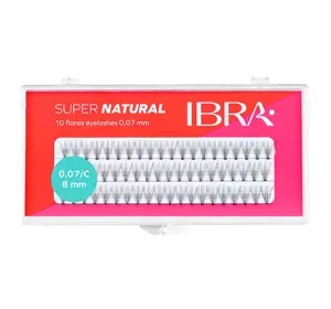 Ibra Sztuczne Rzęsy Naturals kępki C0,07 8mm