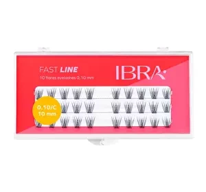 Ibra Fast Line sztuczne rzęsy kępki czarne 10mm