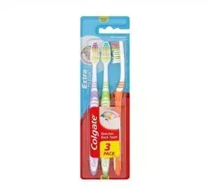 Colgate Extra Clean szczoteczka do zębów Medium 3 sztuki