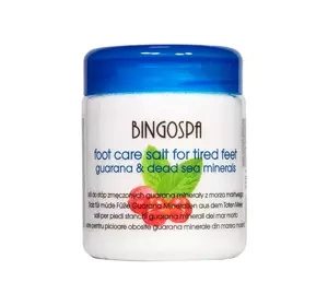 BingoSpa sól do zmęczonych stóp z Guaraną i Minerałami z Morza Martwego 550 g