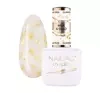 NaiLac Glammy Base baza kauczukowa Milk & Gold 7ml