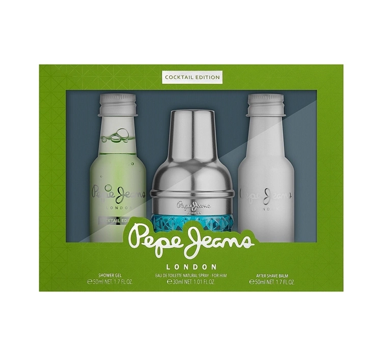 Pepe Jeans Cocktail Edition for Him woda toaletowa spray 30ml + żel 50ml + balsam po goleniu 50ml