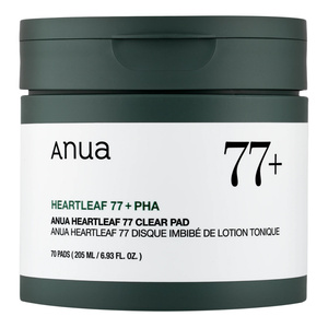 Anua Heartleaf 77 tonizujące płatki do twarzy 70 sztuk