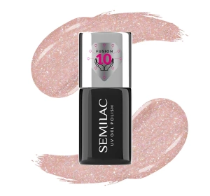 Semilac Extend Care 5 in1 kolorowa baza hybrydowa 804 Glitter Soft Beige 7 ml