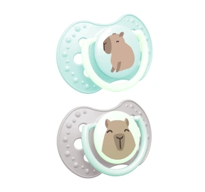 Lovi CapiChill smoczek silikonowy dynamiczny 6-18 miesięcy Boy 2 sztuki