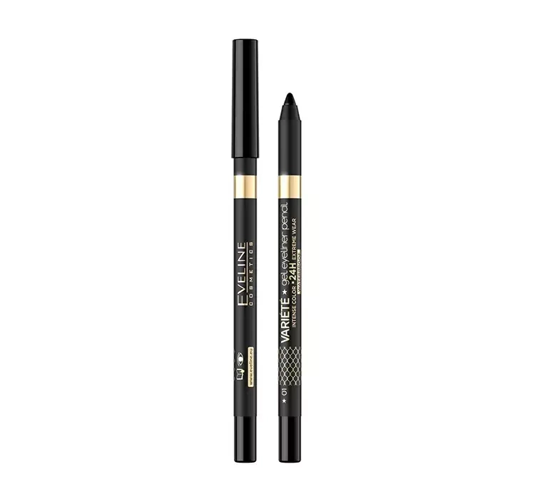 EVELINE VARIETE ŻELOWA KREDKA DO OCZU MATOWA 01 PURE BLACK 1,3G
