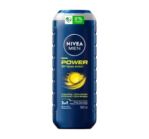 NIVEA MEN Power Fresh żel pod prysznic 3w1 dla mężczyzn 500 ml