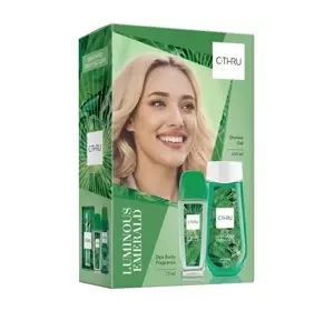 C-Thru Luminous Emerald zapachowy spray z atomizerem 75 ml + żel pod prysznic 250 ml