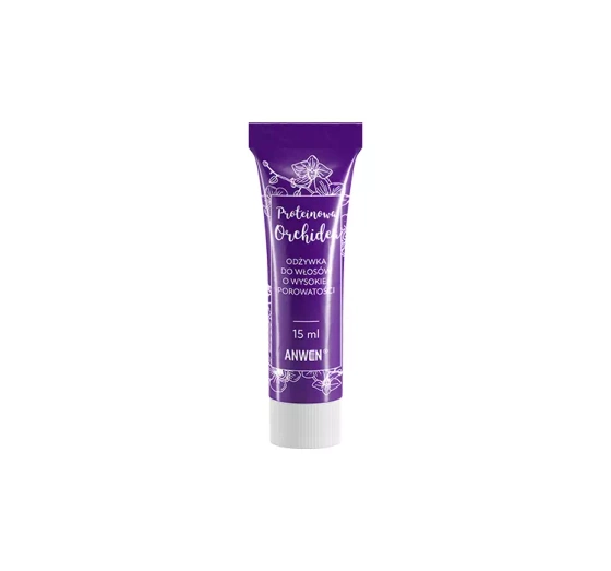 Anwen Proteinowa Orchidea odżywka do włosów o wysokiej porowatości 15 ml