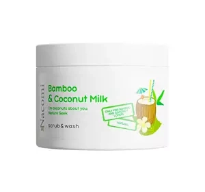 Nacomi Piankowy peeling do ciała Bamboo & Coconut Milk 180ml