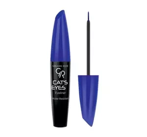 Golden Rose Cat's Eyes wodoodporny eyeliner Matte Blue 6 ml