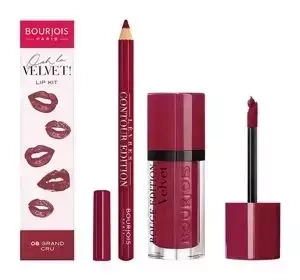 Bourjois Ooh La Velvet Lip Kit zestaw pomadka i konturówka 08 Grand Cru