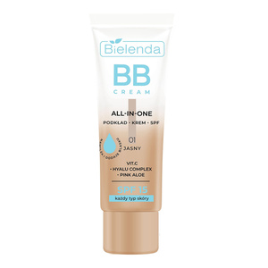 Bielenda All In One krem BB do każdego typu skóry SPF15 01 Jasny 30 g