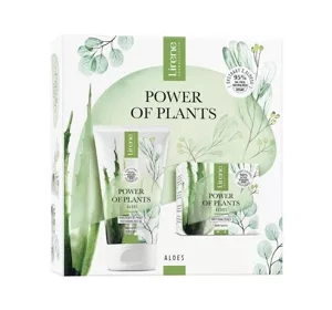 Lirene Power of Plants Aloes zestaw prezentowy krem 50 ml + żel do mycia twarzy 150 ml