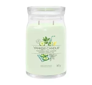 Yankee Candle Signature duża świeca zapachowa Cucumber Mint Cooler 567 g