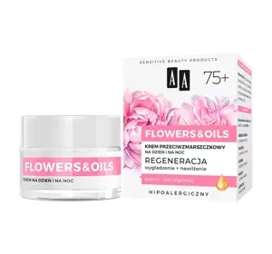 AA Flowers&Oil Regeneracja 75+ krem przeciwzmarszczkowy na dzień i na noc 50 ml