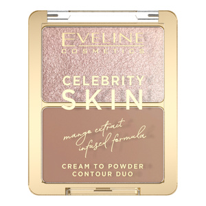 Eveline Cosmetics Celebrity Skin duet kremowego rozświetlacza i bronzera 01 Soleil Radiant 8 g