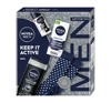 NIVEA MEN zestaw kosmetyków krem do twarzy + żel pod prysznic + antyperspirant roll-on + skarpety