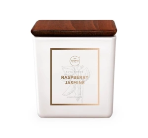 Aroma Home Soya Series sojowa świeca zapachowa Raspberry & Jasmine 155 g