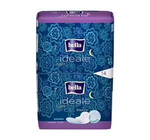 Bella Ideale StayDrai Night podpaski higieniczne ze skrzydełkami 14 sztuk