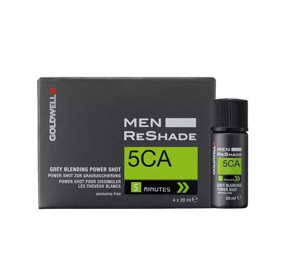 GOLDWELL MEN RESHADE ODSIWIACZ DO WŁOSÓW DLA MĘŻCZYZN 5CA COOL ASH LIGHT BROWN 4X20ML