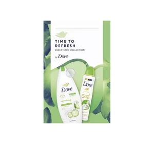 Dove Time To Refresh zestaw kosmetyków żel pod prysznic 250 ml + antyperspirant w sprayu 150 ml