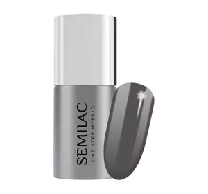 SEMILAC ONE STEP HYBRID LAKIER HYBRYDOWY UV S195 ETERNAL STONE GREY 5ML