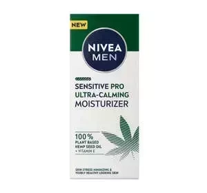 NIVEA MEN Sensitive Pro nawilżający krem do twarzy z nasionami konopi 75 ml