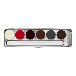 Kryolan Rubber Mask Grease Palette paleta farb do lateksu 6 20 ml