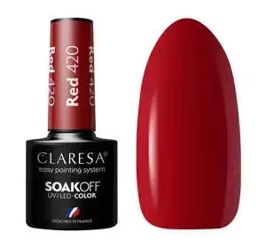 Claresa hybrydowy lakier do paznokci Red 420 5 g