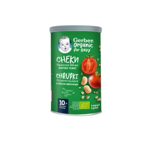 Gerber Organic chrupki pszenno owsiane po 10 miesiącu Pomidor-Marchewka 35 g