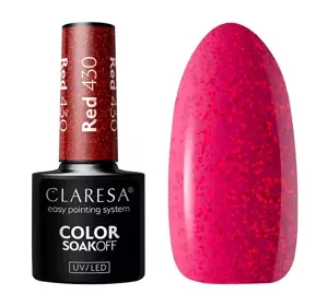 Claresa hybrydowy lakier do paznokci Red 430 5 g